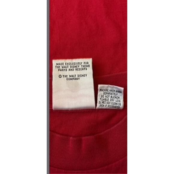Vintage Disney Chip 'n Dale T-Shirt Red Character Graphics Brown Unisex - Picture 5 of 5
